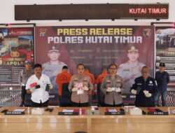 Press Release Pengungkapan 124 Gram Sabu di Polres Kutim.