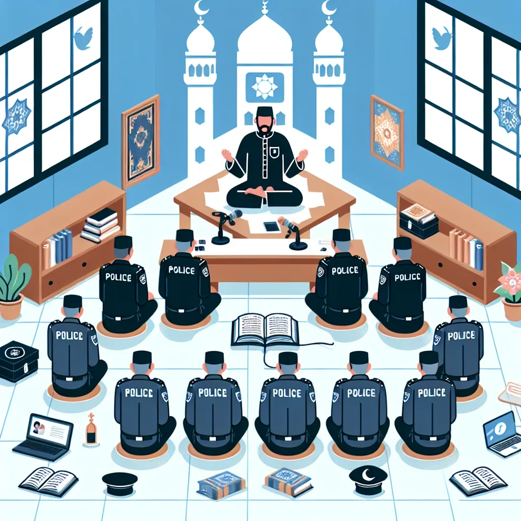 Giat Binroh Islam Pembacaan Yasin Berjamaah Dan Tausiah Agama Melaui Zoom Meting Anggota Polsek Kongbeng