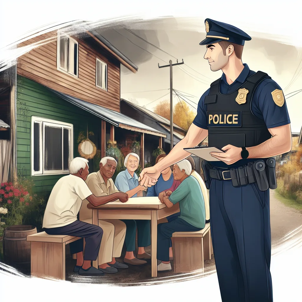 Giat Pemolisian Masyarakat: Polisi RW Sambangi Warga di Desa Jak Luay