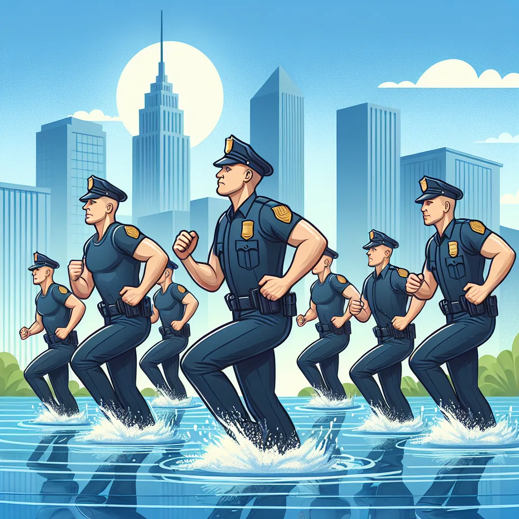 Giat Rutin Tiap Pagi Kapolres Kutim Senam AWS Bersama Anggota