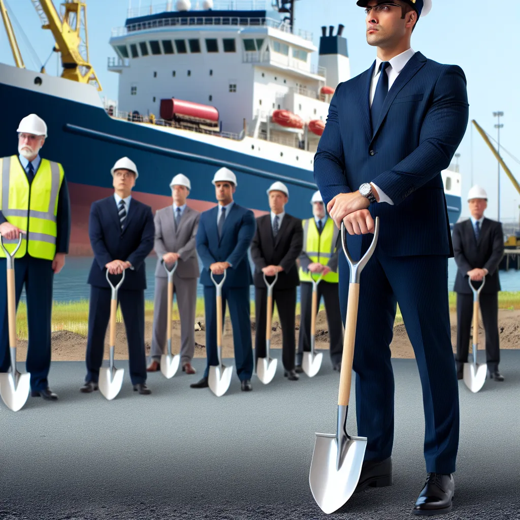 Kapolres Kutai Timur Menghadiri Ground Breaking Proyek Pembangunan Jalan Pelabuhan Kenyamukan Sangata Kab Kutim