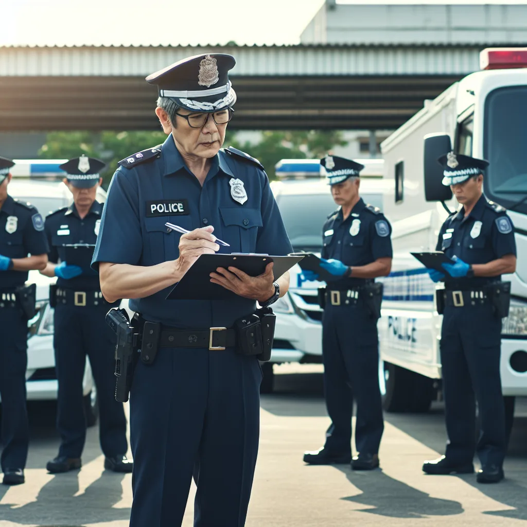 Kapolres Kutim Pimpin Pemeriksaan Kendaraan Dinas Operasional Polres Kutim