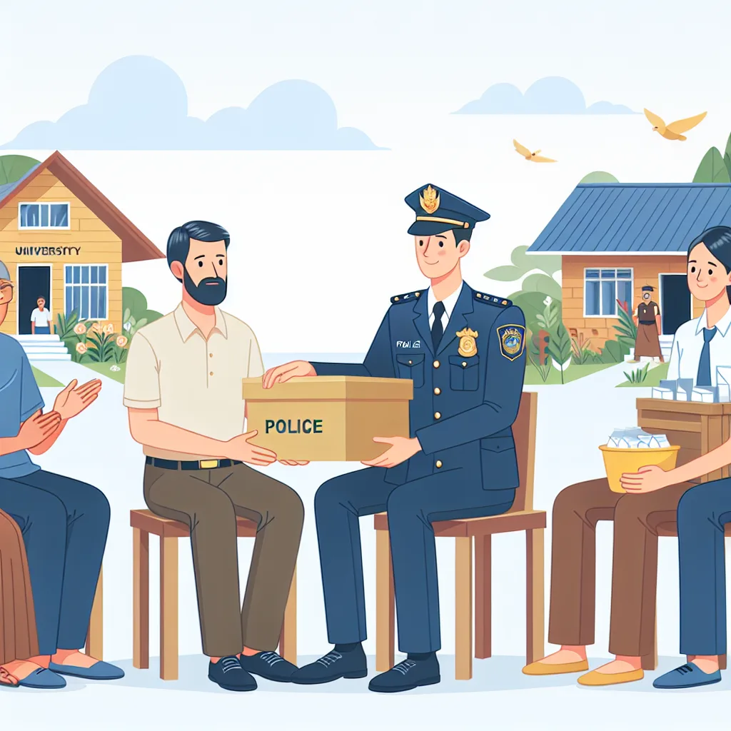 Kapolsek Muara Bengkal Gandeng Kades Ngayau dan Mahasiswa Distribusikan Bantuan Sosial