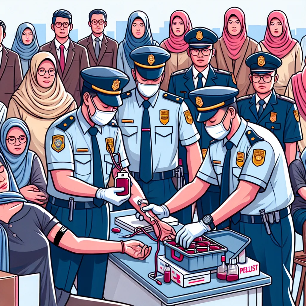 Personil Polres Kutim dan Bhayangkari Ikuti Donor Darah dalam Rangka HUT Persit Kartika Chandra Kirana ke-77