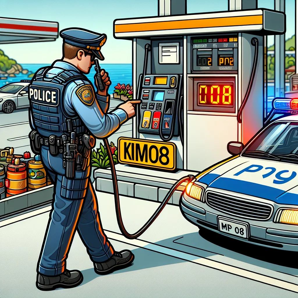 Piket Jaga Polsek Teluk Pandan Melaksanakan Pemantauan Di SPBU Km 08