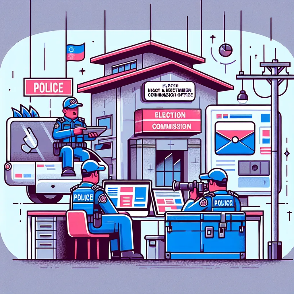 Polres Kutai Timur Laksanakan Monitoring dan Patroli di Kantor KPU Kutai Timur