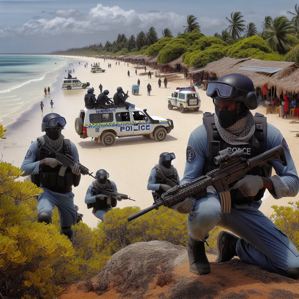 Polsek Sangatta Utara Melaksanakan Pengamanan Pantai Kenyamukan