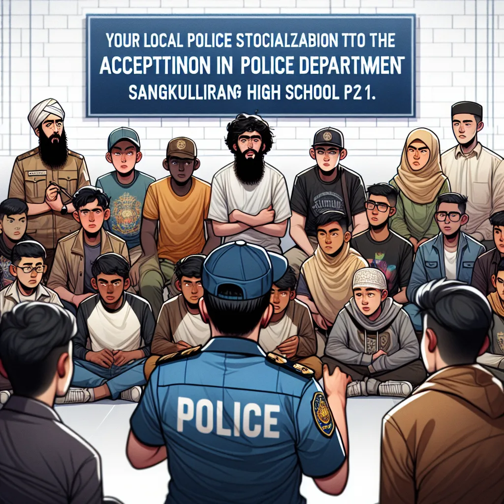 Polsek Sangkulirang Sosialisakan Penerimaan Polri Tahun 2024 Di SMA Negeri 1 Sangkulirang