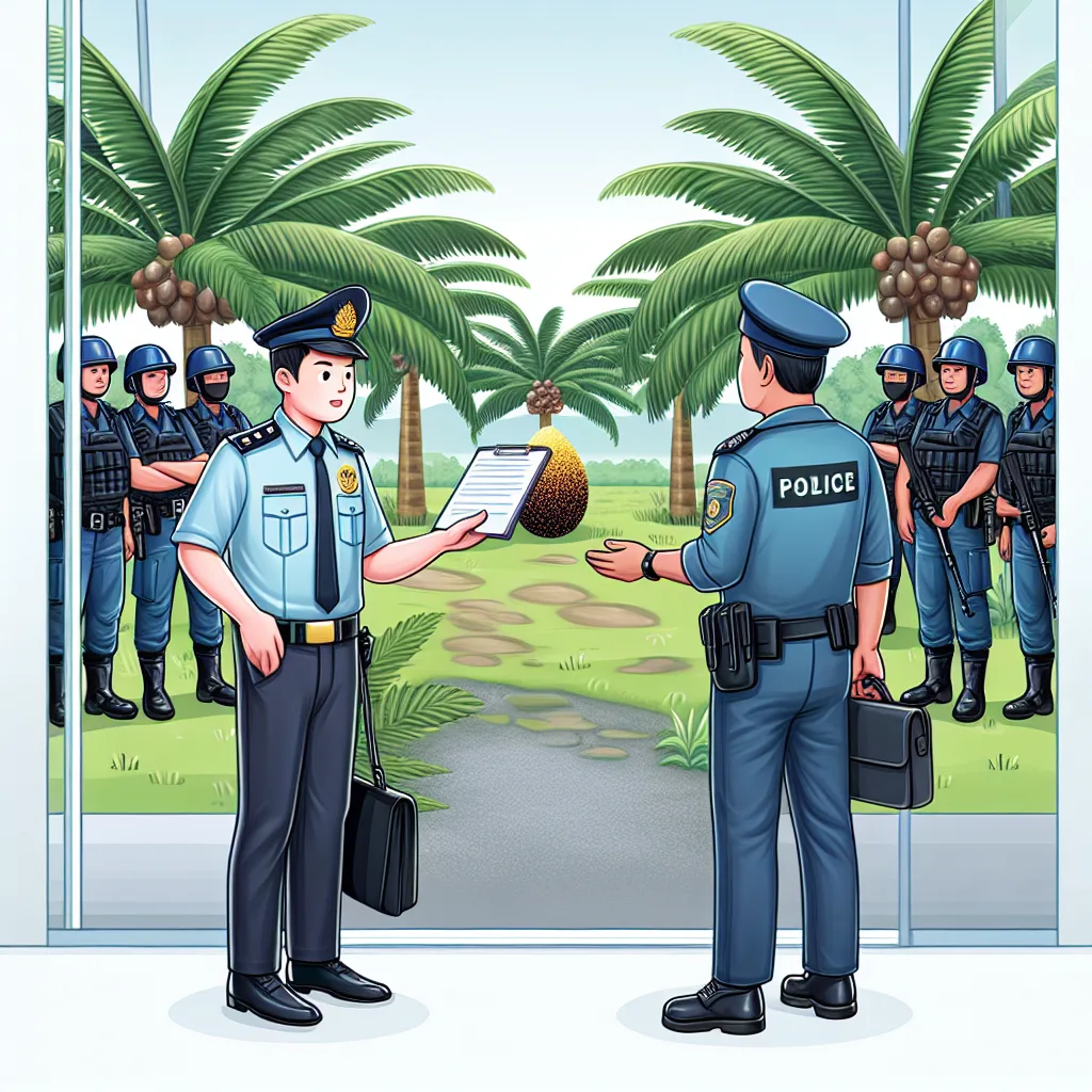 Sambangi Security Perusahaan Perkebunan Sawit, Kanit Binmas Polsek Rantau Pulung Berikan Himbauan